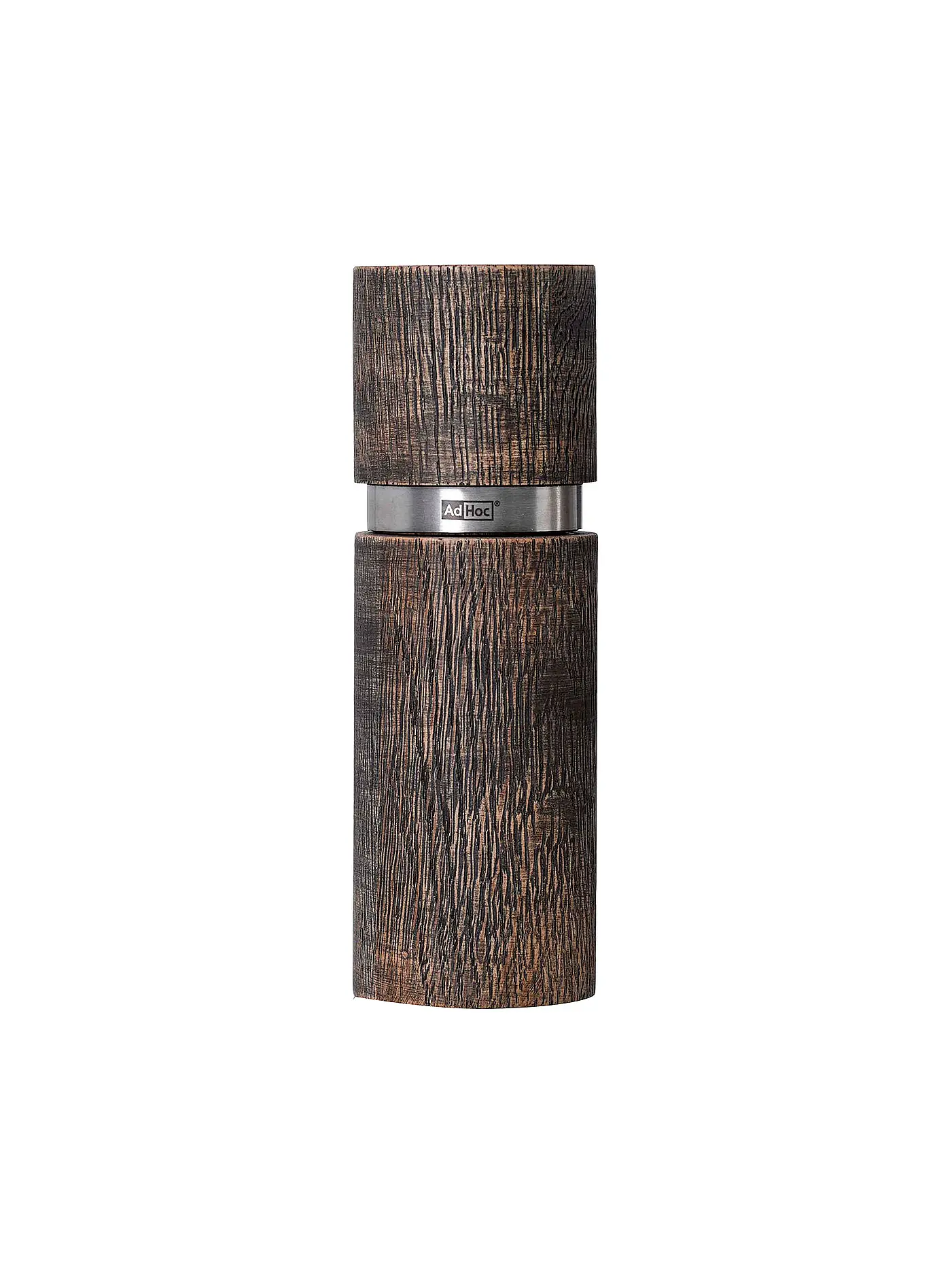 AD HOC | Pfeffer- oder Salzmühle TEXTURA ANTIQUE, weiß 15cm | braun